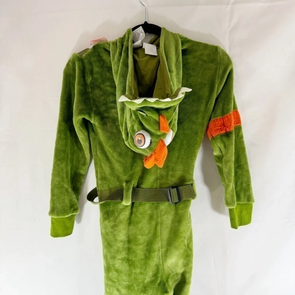 Spirit Halloween Boys Fortnite Plush Rex Costume Kid 8/12